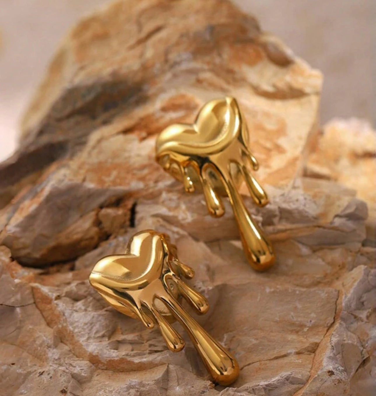 Dripping In Gold Earrings