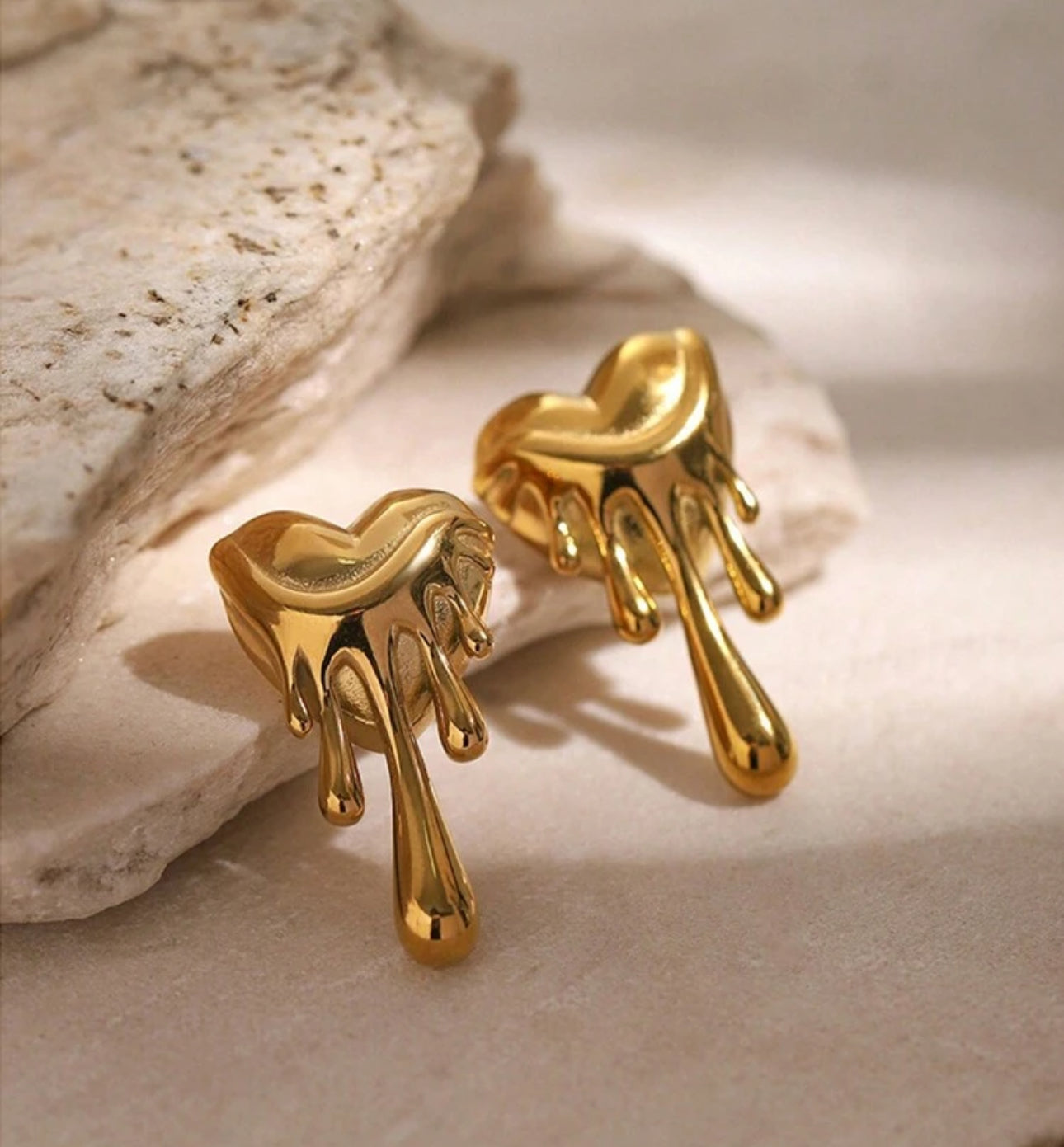 Dripping In Gold Earrings