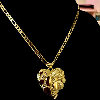 Textured Heart Necklace