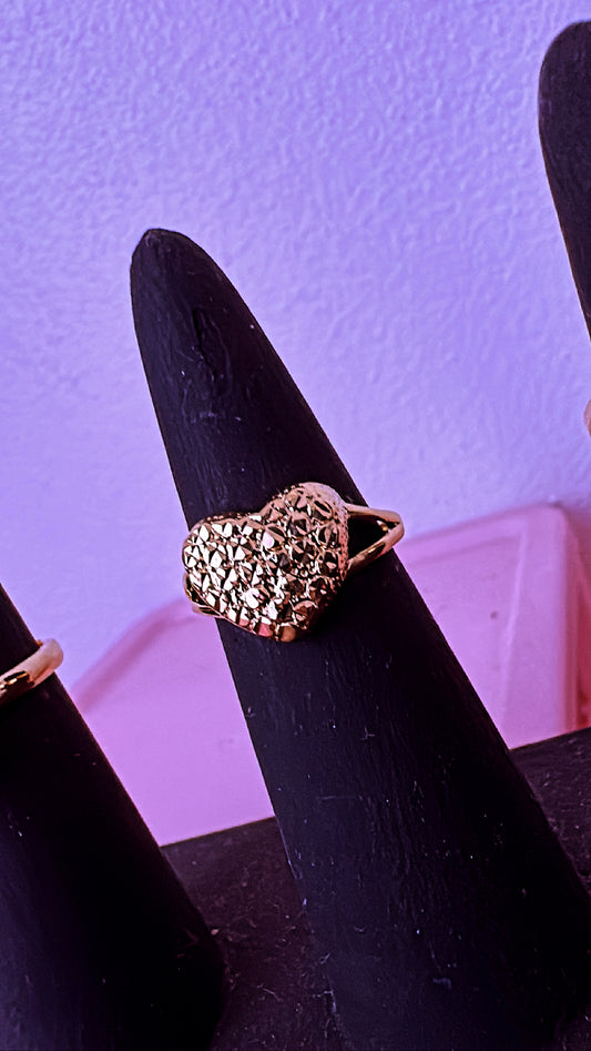 Golden Heart Ring