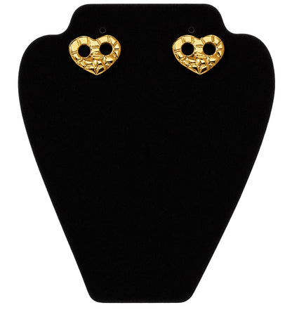 Luxe Heart Mariner Stud Earrings