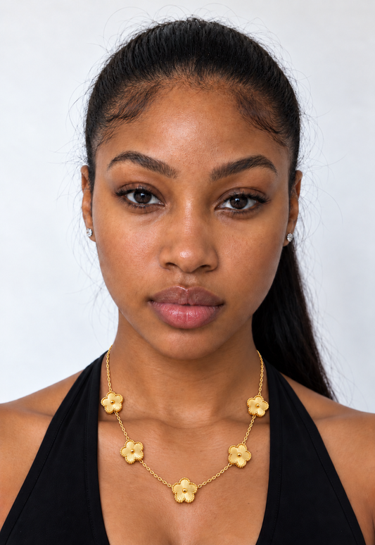 Golden Clover Necklace
