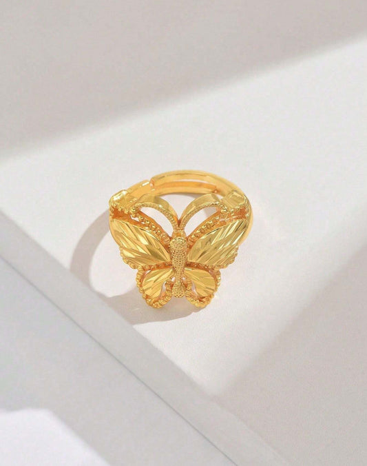 Golden Butterfly Ring
