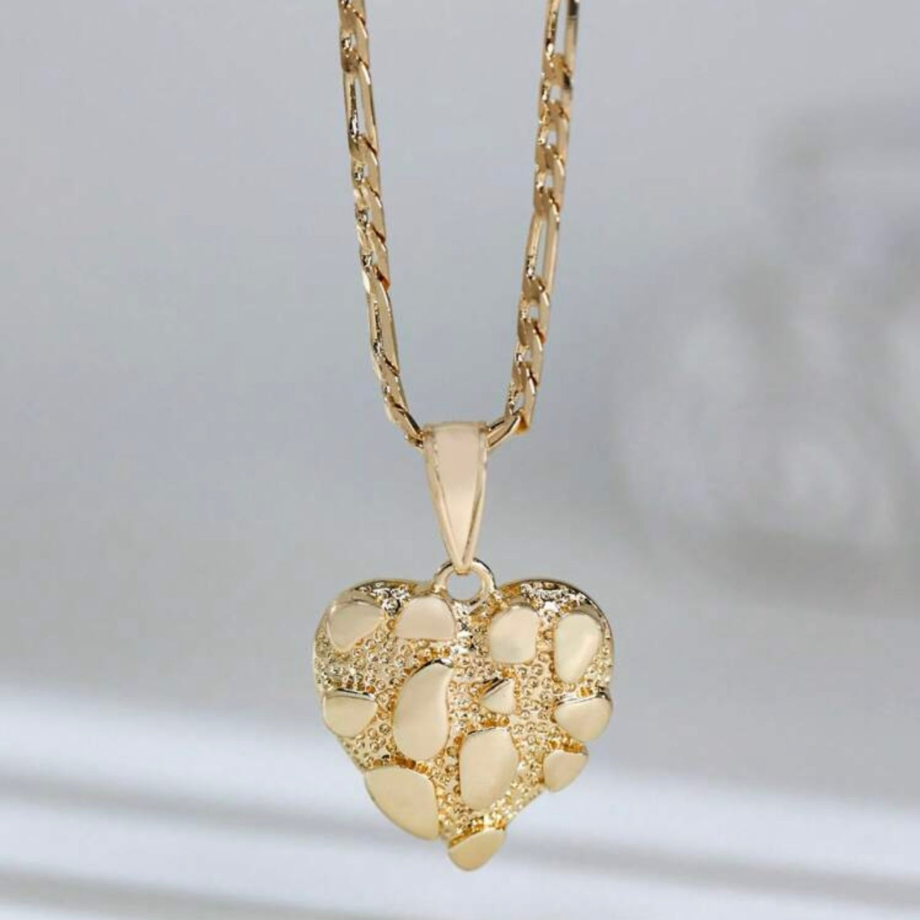 Textured Heart Necklace