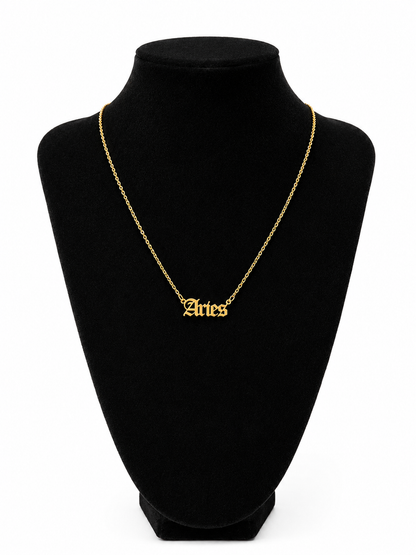 Aries Zodiac Necklace