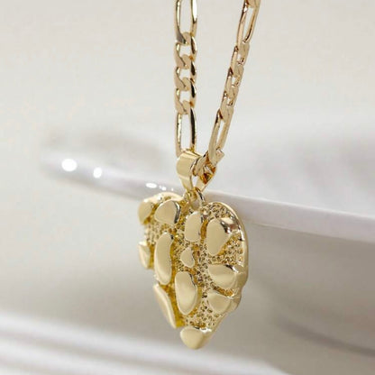 Textured Heart Necklace